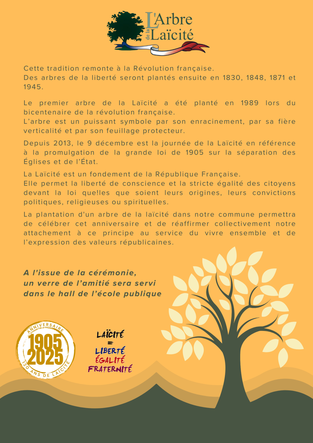 INVITATION plantation arbre de la laicité Charlieu verso